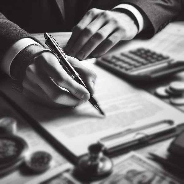 pen signing financial contract pen signing financial contract